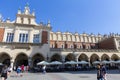 Tourists visiting The Cloth Hall and Rynek Glowny Square